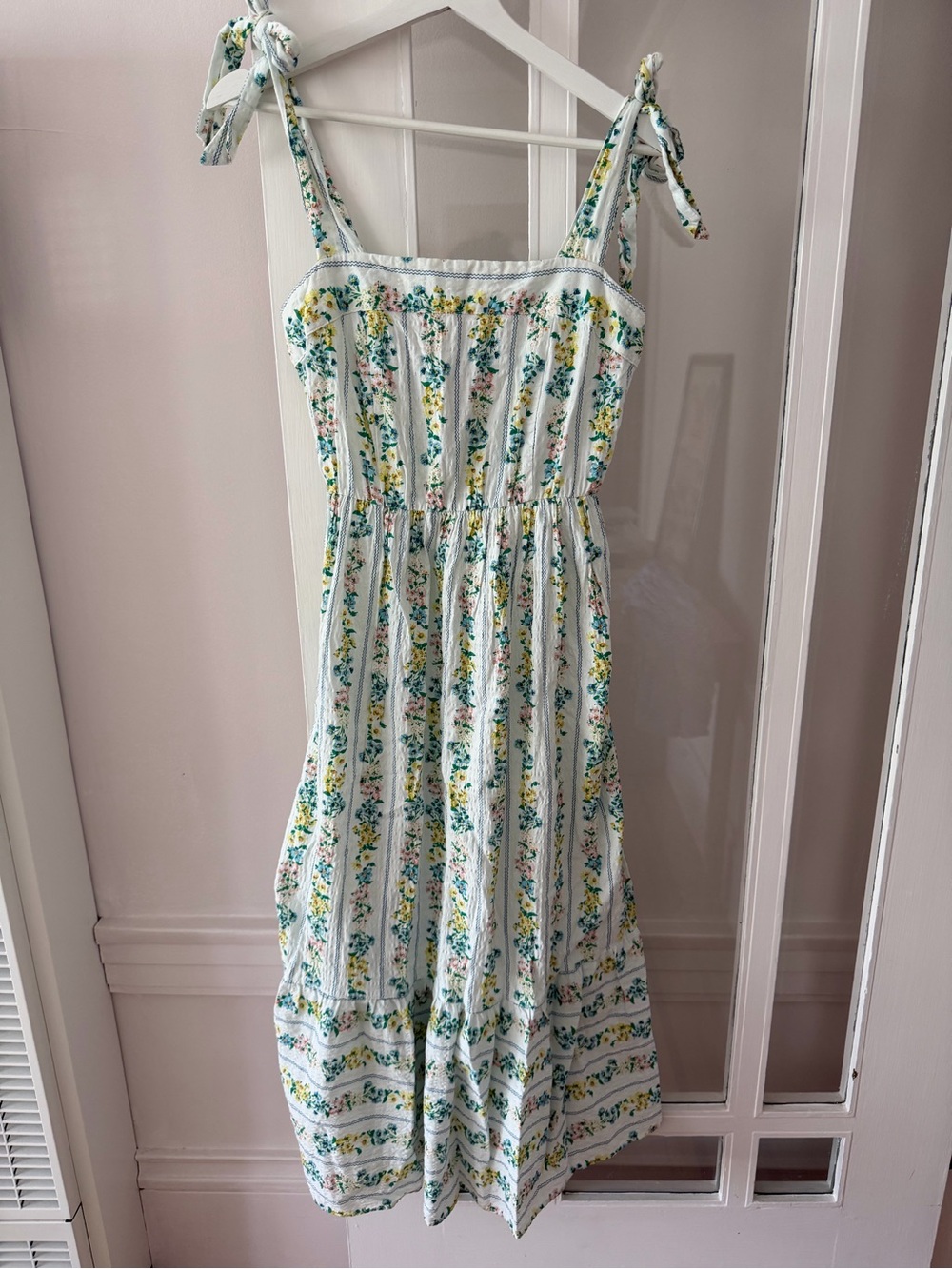 Nobody’s Child Floral Tie-Shoulder Sundress